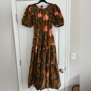 Beautiful dress from Anthropologie. Worn once! It’s maxi length with open back.